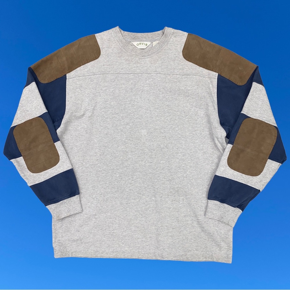 Orvis Rugby Sweater. Crewneck Sweatshirt 24.5x30.5 Large on Tag